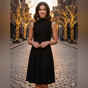 Theory | Black Lamb Suede Eulia Dress - size 6